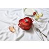 imageLe Creuset Signature Enameled Cast Iron Figural Heart Cocotte 2 Quart Cerise with Stainless Steel KnobCerise