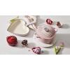 imageLe Creuset Signature Enameled Cast Iron Figural Heart Cocotte 2 Quart Cerise with Stainless Steel KnobShell Pink