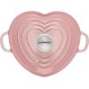 imageLe Creuset Signature Enameled Cast Iron Figural Heart Cocotte 2 Quart Cerise with Stainless Steel KnobShell Pink