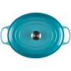 imageLe Creuset Signature Enameled Cast Iron Oval Dutch Oven 675qt PecheCaribbean