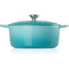 imageLe Creuset Signature Round Dutch Oven 55qt PecheCaribbean