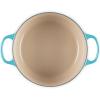 imageLe Creuset Signature Round Dutch Oven 55qt PecheCaribbean
