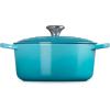 imageLe Creuset Signature Round Dutch Oven 55qt PecheCaribbean