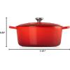 imageLe Creuset Signature Round Dutch Oven 55qt PecheCerise