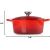 imageLe Creuset Signature Round Dutch Oven 55qt PecheCerise