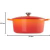 imageLe Creuset Signature Round Dutch Oven 55qt PecheFlame