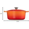 imageLe Creuset Signature Round Dutch Oven 55qt PecheFlame