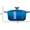 imageLe Creuset Signature Round Dutch Oven 55qt PecheMarseille