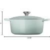 imageLe Creuset Signature Round Dutch Oven 55qt PecheSea Salt