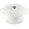 imageLe Creuset Signature Round Dutch Oven 55qt PecheWhite