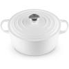 imageLe Creuset Signature Round Dutch Oven 55qt PecheWhite