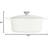 imageLe Creuset Signature Round Dutch Oven 55qt PecheWhite