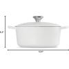 imageLe Creuset Signature Round Dutch Oven 55qt PecheWhite