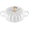 imageLe Creuset Enameled Cast Iron Figural Pumpkin Braiser 275 qt WhiteWhite