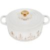 imageLe Creuset Nol Collection Enameled Cast Iron 12 Days of Christmas Round Dutch Oven 35 qt White