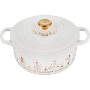 imageLe Creuset Nol Collection Enameled Cast Iron 12 Days of Christmas Round Dutch Oven 35 qt White