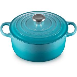 imageLe Creuset Signature Round Dutch Oven 55qt PecheCaribbean