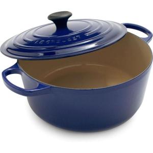imageLe Creuset Signature Round Dutch Oven 55qt PecheIndigo