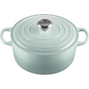 imageLe Creuset Signature Round Dutch Oven 55qt PecheSea Salt
