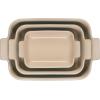 imageLe Creuset Stoneware Heritage Set 3 Rectangular Dishes PecheCaribbean