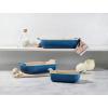imageLe Creuset Stoneware Heritage Set 3 Rectangular Dishes PechePeche