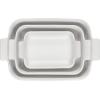 imageLe Creuset Stoneware Heritage Set 3 Rectangular Dishes PecheWhite