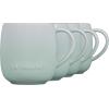 imageLe Creuset Stoneware Set of 4 Heritage Mugs 13 oz each MeringueIce Green