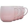 imageLe Creuset Stoneware Set of 4 Heritage Mugs 13 oz each MeringueShell Pink