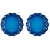 imageLe Creuset Stoneware Set of 2 Heritage Fluted Pie Dish 9quot Chiffon PinkMarseille