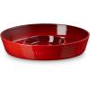 imageLe Creuset Stoneware Signature Oval Chip and Dip Platter 13quot Sea SaltCerise