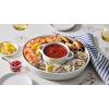 imageLe Creuset Stoneware Signature Oval Chip and Dip Platter 13quot Sea SaltShallot