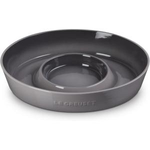 imageLe Creuset Stoneware Signature Oval Chip and Dip Platter 13quot Sea SaltOyster
