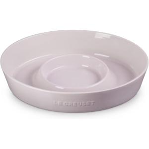 imageLe Creuset Stoneware Signature Oval Chip and Dip Platter 13quot Sea SaltShallot