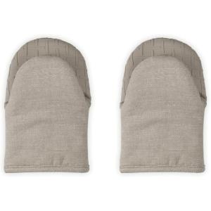 imageLe Creuset Set of 2 Mini Oven Mitts 8quot NoirSable