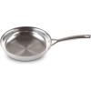 imageLe Creuset Stainless Steel Classic 3Ply Set of 2 Fry Pan Set 95quot and 11quotSet of 2