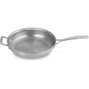 imageLe Creuset Stainless Steel Classic 3Ply Set of 2 Fry Pan Set 95quot and 11quot11
