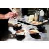 imageLe Creuset Enameled Cast Iron Gourmand Collection Set of 4 Mini Round Cocotte 3 qt Matte BlackMini Rectangular Baker