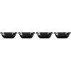 imageLe Creuset Enameled Cast Iron Gourmand Collection Set of 4 Mini Round Cocotte 3 qt Matte BlackMini Rectangular Baker