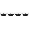 imageLe Creuset Enameled Cast Iron Gourmand Collection Set of 4 Mini Round Cocotte 3 qt Matte BlackMini Round Braiser with Lid