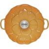 imageLe Creuset Signature Enameled Cast Iron Petal Braiser 225qt Coastal BlueHoney
