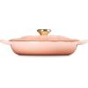 imageLe Creuset Signature Enameled Cast Iron Petal Braiser 225qt Coastal BluePeche