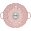imageLe Creuset Signature Enameled Cast Iron Petal Braiser 225qt Coastal BlueShell Pink