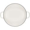 imageLe Creuset Signature Enameled Cast Iron Petal Braiser 225qt Coastal BlueWhite