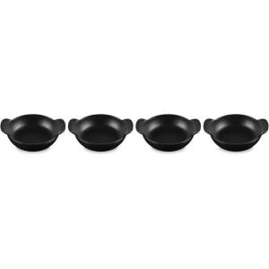 imageLe Creuset Enameled Cast Iron Gourmand Collection Set of 4 Mini Round Cocotte 3 qt Matte BlackMini Braiser