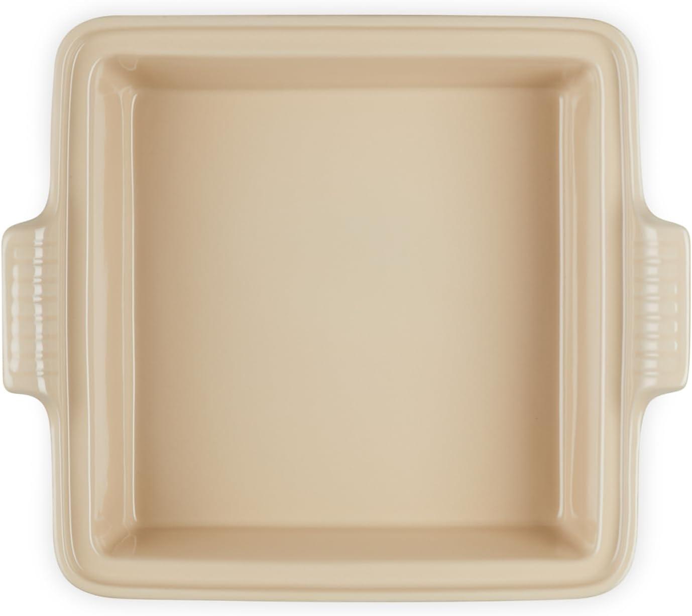 imageLe Creuset Stoneware Heritage Shallow Square Casserole 2qt 9 CeriseLicorice