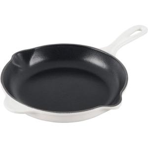 imageLe Creuset Classic Cast Iron Handle Skillet 9quot CeriseWhite