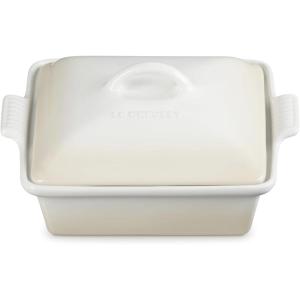 imageLe Creuset Stoneware Heritage Shallow Square Casserole 2qt 9 CeriseMeringue
