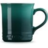 imageLe Creuset Enamel On Steel Demi Kettle with Metal Finishes ampamp Stoneware Set of 2 Mugs 125 qt Kettle ampamp 2 14 oz Mugs CeriseArtichaut