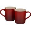imageLe Creuset Enamel On Steel Demi Kettle with Metal Finishes ampamp Stoneware Set of 2 Mugs 125 qt Kettle ampamp 2 14 oz Mugs CeriseCerise