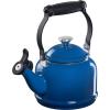 imageLe Creuset Enamel On Steel Demi Kettle with Metal Finishes ampamp Stoneware Set of 2 Mugs 125 qt Kettle ampamp 2 14 oz Mugs CeriseMarseille